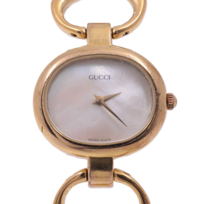 USED Excellent] GUCCI 1600 White Shell Dial QZ Women's Watch