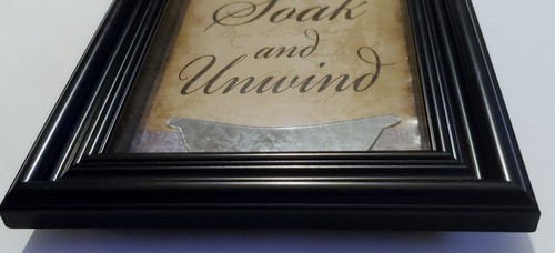 Graphic Picture Frame Hanging Wall Sign/saying, Wood Decoration - 6 in x 10 in - Picture 3 of 7