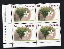 Canada 1991 Stanley Plum 84¢ Fruit Tree Definitive, MNH LL PB sc#1371