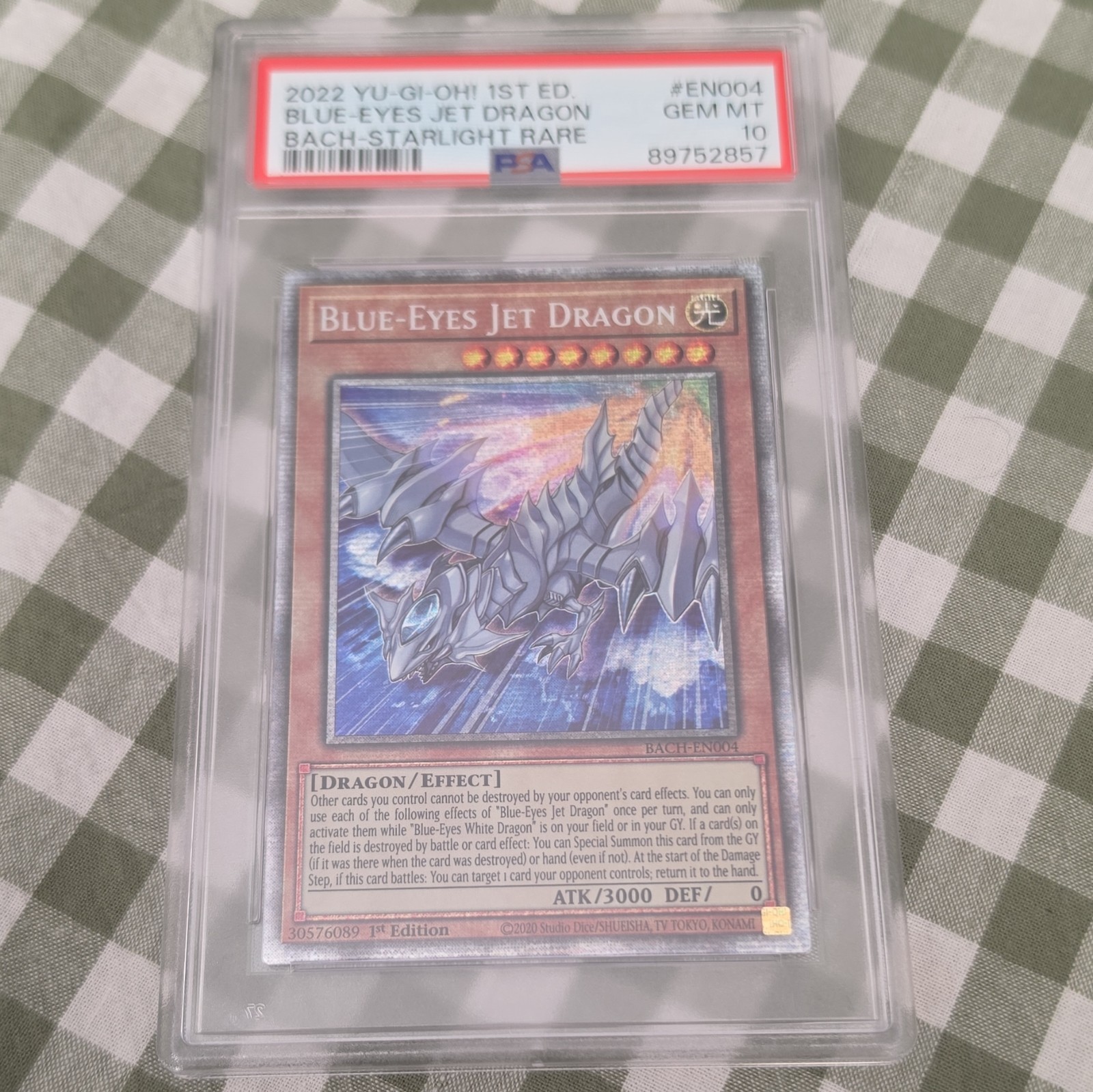 Yu-Gi-Oh! Blue-Eyes Jet Dragon Starlight 1st Ed PSA 10 2022 gem mt yugioh