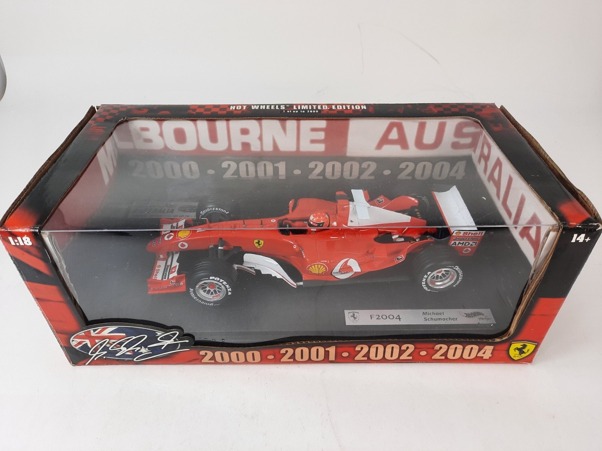 Hot Wheels Ferrari F2004 #1 Schumacher World Champion 2004