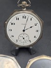 1919 Elgin Pocket Watch - Octagonal Solid Sterling Silver Case - FOR PARTS — photo 2