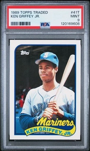 1989 TOPPS TRADED #41T KEN GRIFFEY JR. RC 💎 PSA MINT 9 NEW SLAB rookie icon QTY
