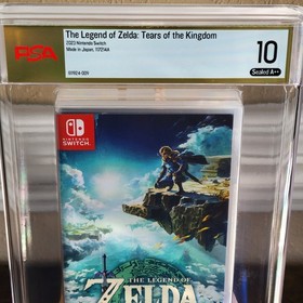 Zelda Tears of the Kingdom Nintendo Switch PSA 10 A++ 1st Print CGC VGA WATA