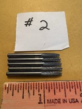 5 Pc 1/8" Shank Tungsten Carbide Burr Rotary Bits Tools Cutters Made In USA