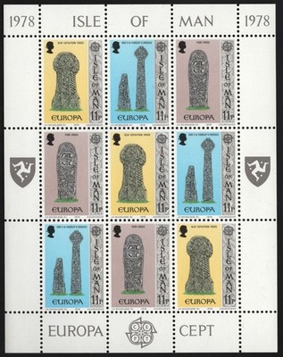 Isle of Man - Europa (C.E.P.T.) 1978: Architektur (geschnitzte Grabsteine) - 1978