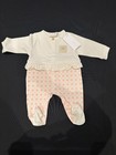 Escada Girls White & Gold Logo Baby Blanket & ruffle-detail romper set — photo 5