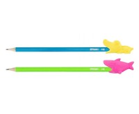 Bleistift Set 4-Teilig Bleistifte Radiergummi Dino Hai Stifte HB