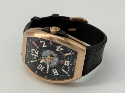 Franck Muller Vanguard Racing Skeleton 18K Rose Gold Ltd 12/25 Mexico Rare