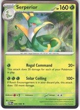 Carta Pokemon Holo Serperior 006/088 ordine perfetto LP