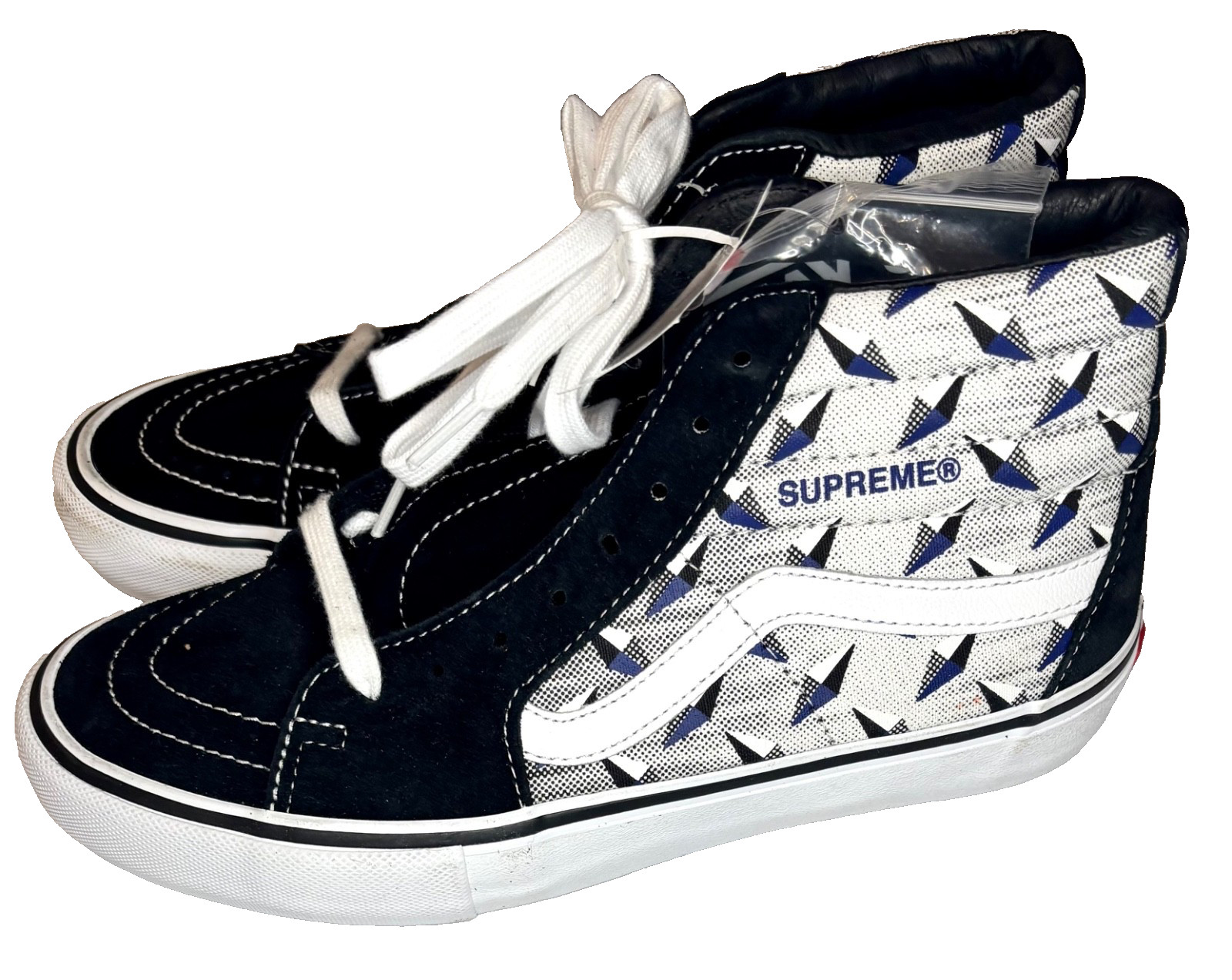 RARE🔥 VANS x SUPREME Sk8-Hi PRO Diamond Plate Black Sz 8 Men's Sneakers LE image 6
