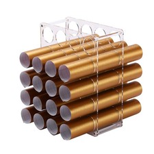 Vinyl Roll Storage Rack Sturdy Holder Organizer 20 Hole Clear Acrylic Craft