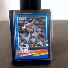 Mark McGwire #56 Oakland Athletics Baseball Card 1991 Donruss Rated Rookie . rookie card picture
