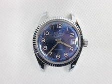 OROLOGIO DA POLSO POLARIS 17 RUBIS DATA PER UOMO MECCANICO VINTAGE FUNZIONANTE