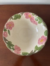 Franciscan Desert Rose Serving Salad Fruits Bowl 9” 2.5” Tall Vintage