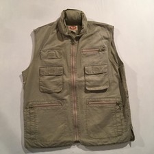Vintage 80s Banana Republic Safari Vest Mens Large Utility Photojournalist 90s