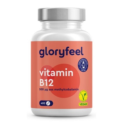 Vitamin B12 -  400 vegane Tabletten - 500µg B12 Methylcobalamin hochdosiert