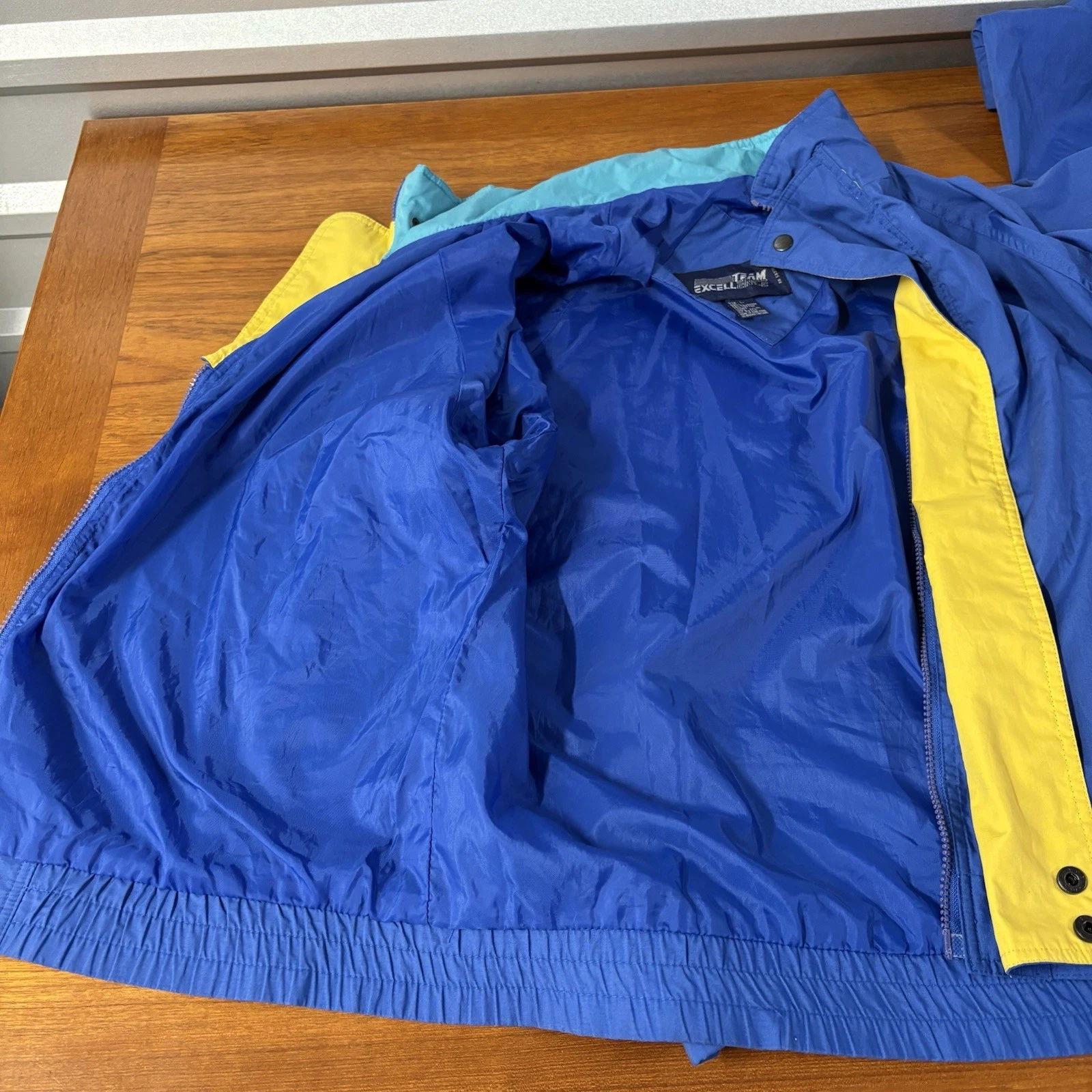 VTG Apple computer Team Excellence color block 1980s windbreaker size L - product detail image 7