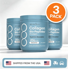 3pc NeoCell Collagen Powder 20oz – Solution Bioactive for Skin & Joint Support