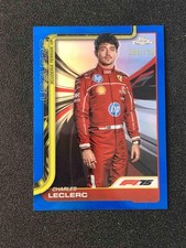 2025 Topps Chrome F1 Formula 1 Charles Leclerc #3 Portrait Blue Refractor /150