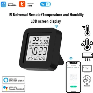 Tuya Smart WiFi IR Télécommande avec capteur d'humidité de température LCD Affichage