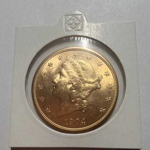 1904 $20 Double Eagle US Gold Coin Pre-1933 Gold Uncertified Collectible