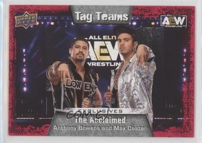 2022 AEW All Elite Wrestling Exclusives Anthony Bowens Max Caster Patch Tag 0x1