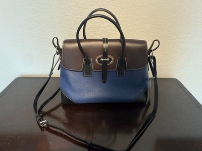 NWT Dooney & Bourke Large Elisa Handbag Ocean Blue Leather