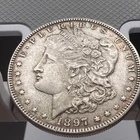 1897 SILVER DOLLAR 90% SILVER $1 US COIN  Au Details.