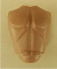 Vintage 1974 Hasbro GI Joe AT #7283 Adventurer (Black) Figure Chest Mold C7