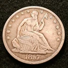 1857-S Seated Liberty Half Dollar  VF Very Fine