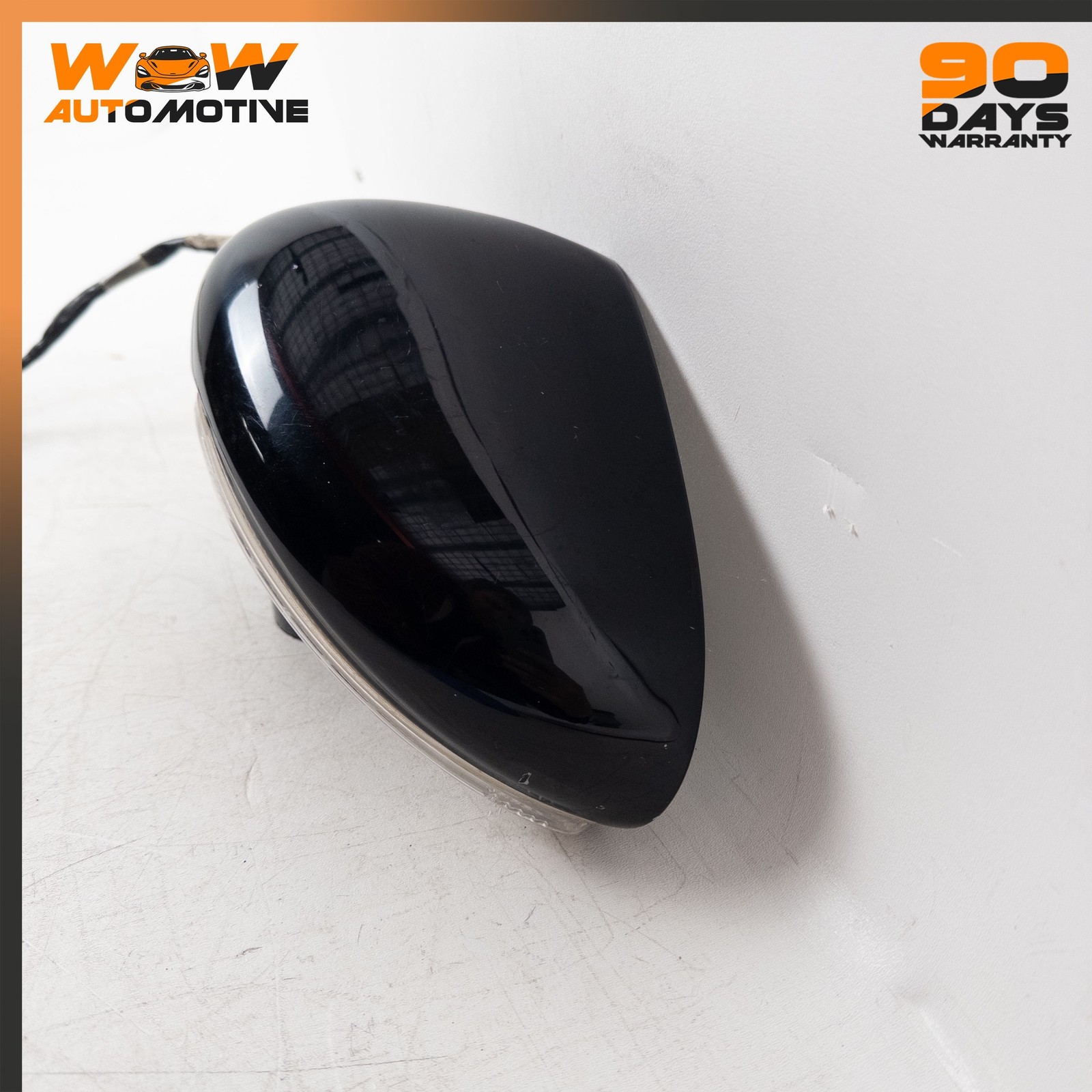 06-13 BENTLEY CONTINENTAL FLYING SPUR FRONT LEFT REAR VIEW DOOR MIRROR BLACK OEM