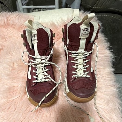 VANS UltraRange MTE GORE-TEX High Top Lace-Up Sneakers Burgundy/White