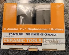 Jilbere Ceramic Tools Porcelain Series Jumbo 1.5  Rollers Set of 6 Replacement