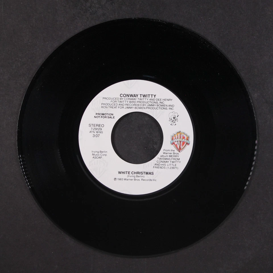 CONWAY TWITTY: white christmas / same WB 7" Single 45 RPM - Image 4 of 4