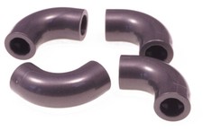 LEGO - 4 x Rundbogen Verbinder 90 Grad perldunkelgrau /  Bogen 25214 NEUWARE