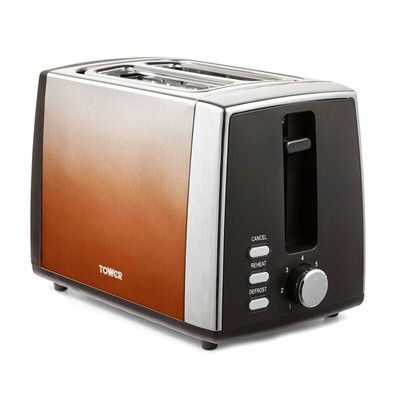 Tower T20038COP Infinity Ombre 2-Scheiben-Toaster - Kupfer
