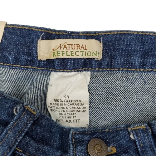 Natural Reflections Woman High Rise Loose Fit Straight Leg Jeans Blue Size 4 - Picture 6 of 8