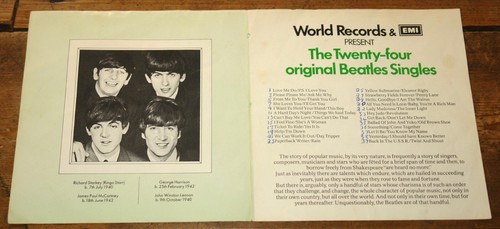 THE BEATLES COLLECTION A SET OF 24 GREEN 7" SINGLES HOUSED IN FLIP TOP BOX 1978 - Picture 8 of 10