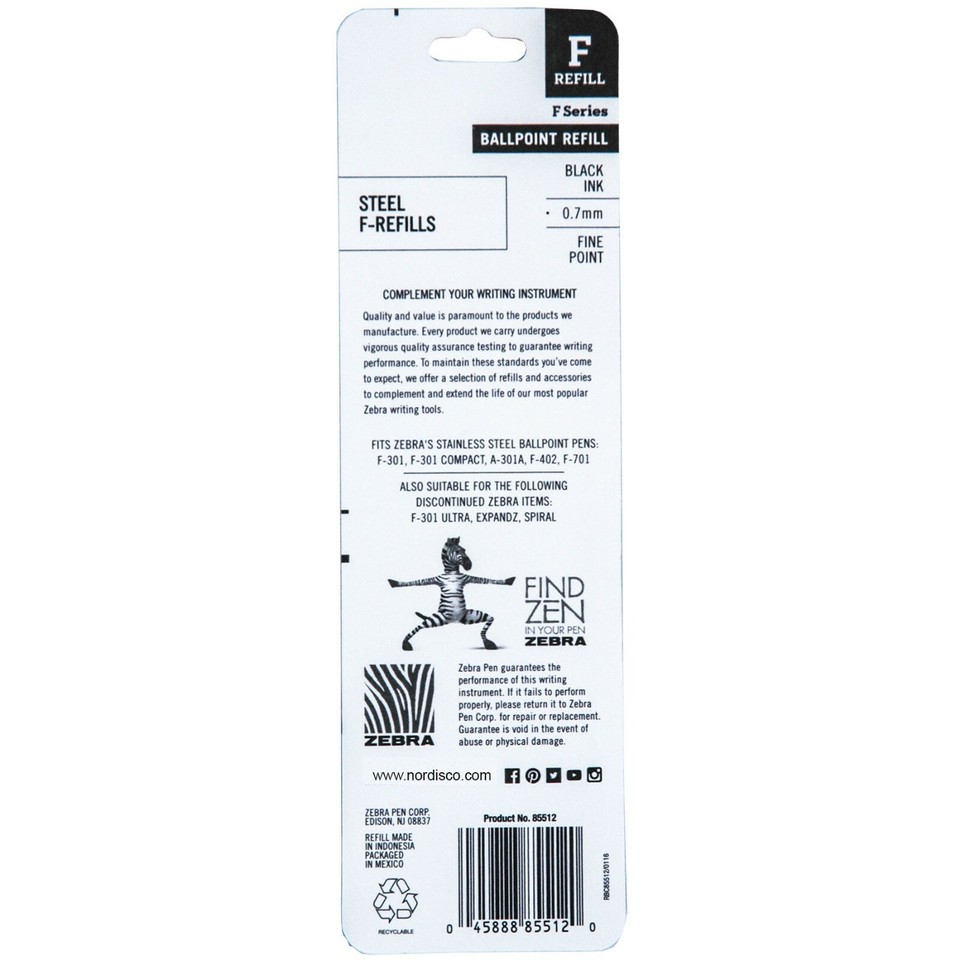 Itoya Aquaroller Pen Refill, 0.7mm, Pack Of 2, Black Ink - View #11