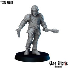 Undead Guard Club 2 Zombie DND D D Miniatures