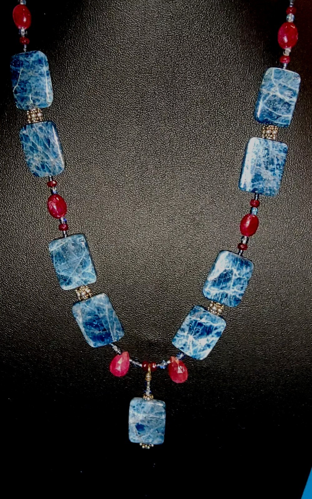 Vgt Ruby And Blue Sodalite, Rectangular Shaped, S… - image 4