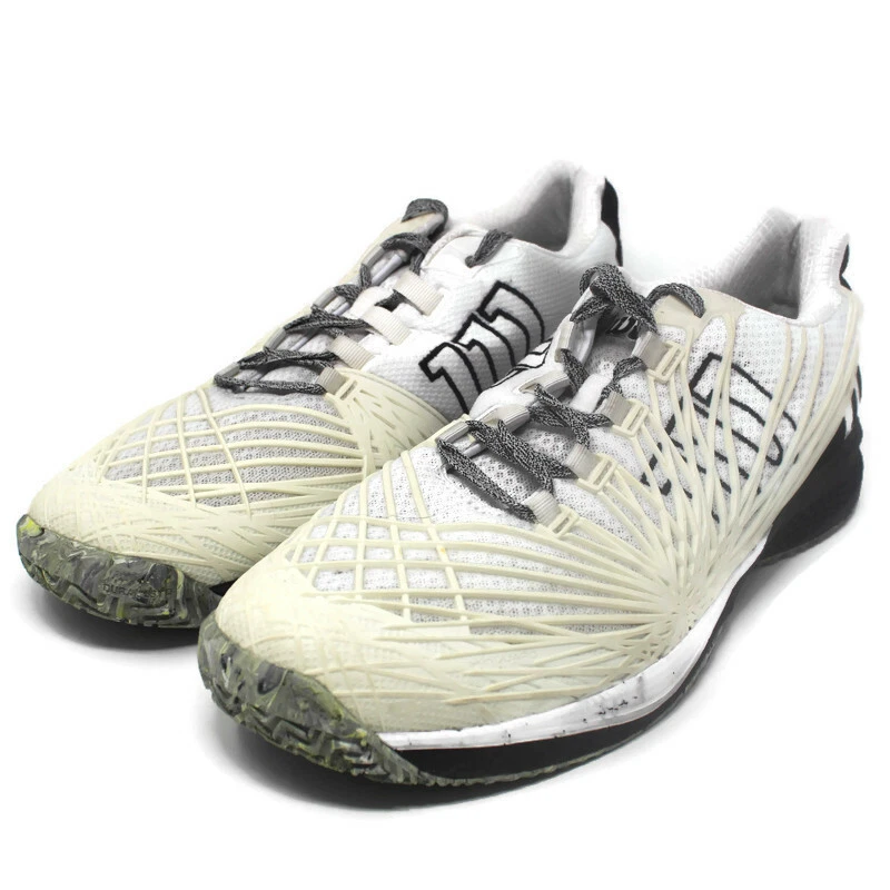 Wilson Mens Kaos 2.0 SFT Court Tennis Shoe White Cream Black