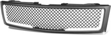 For 2007-2013 Chevy Silverado 1500 Diamond Mesh Led Drl Bar Front Bumper Grille