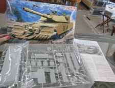 1992 DML 1:35 M1A1 w/Mine Plough DESERT STORM #3516 NIB un-assembled model