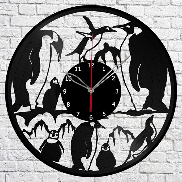 Vinyl Clock Pinguin Wall Fashionable Ranking TOP20 Record Art Unique Cloc