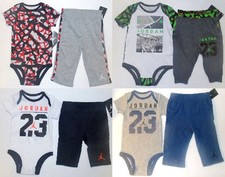 Air Jordan Infant Boys 2pc Bodysuit and Pants Sets 4 Various Choices  Sizes NWT