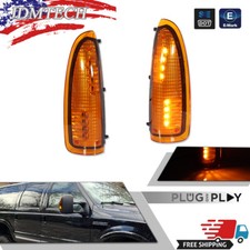For 2003-07 F250 F350 F450 F550 Super Duty Oe-style Amber Led Side Mirror Lights