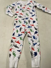 HANNA ANDERSSON ORGANIC COTTON DINOSAUR UNION SUIT PAJAMAS  80  18 24 MS
