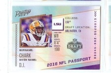D.J. CHARK 2018 PANINI PRESTIGE FOOTBALL NFL PASSPORT #PP-DC LSU TIGERS